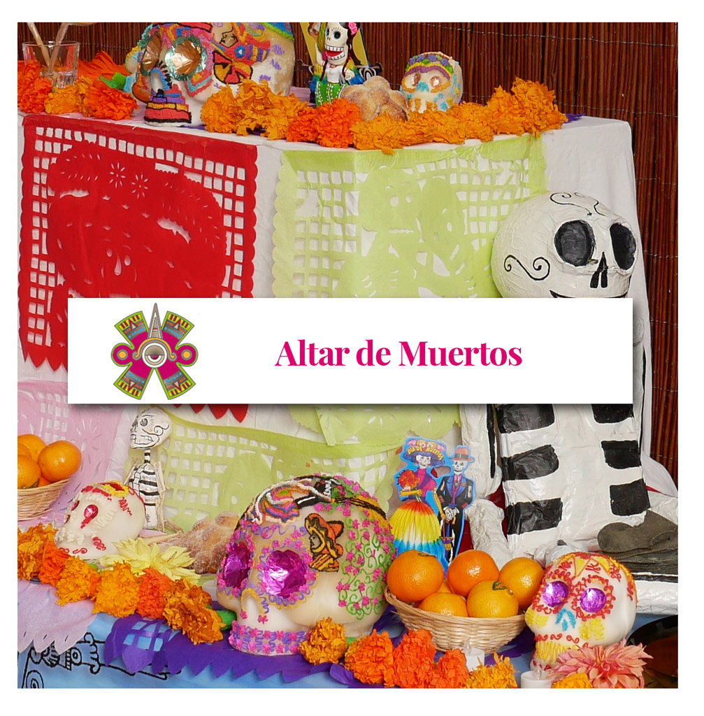 Les autels pour el Día de Muertos.